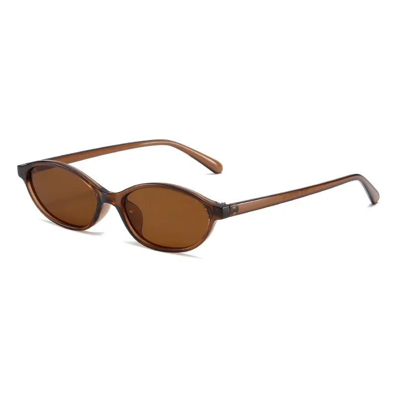 Retro Oval Frame Sunglasses