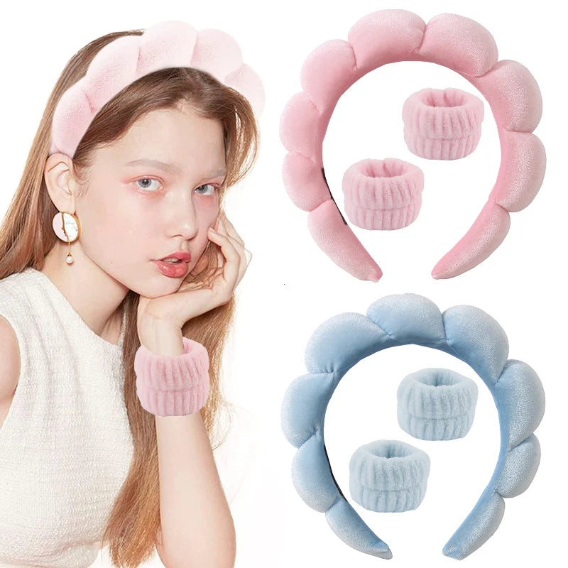 2025 Fashion Puffy Sponge Headband for Women & Girls