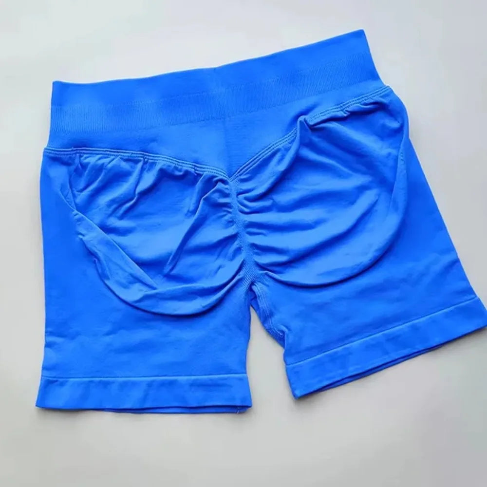 Women’s Impact Seamless Scrunch Bum Shorts – Low Ribbed Waist Gym Essential