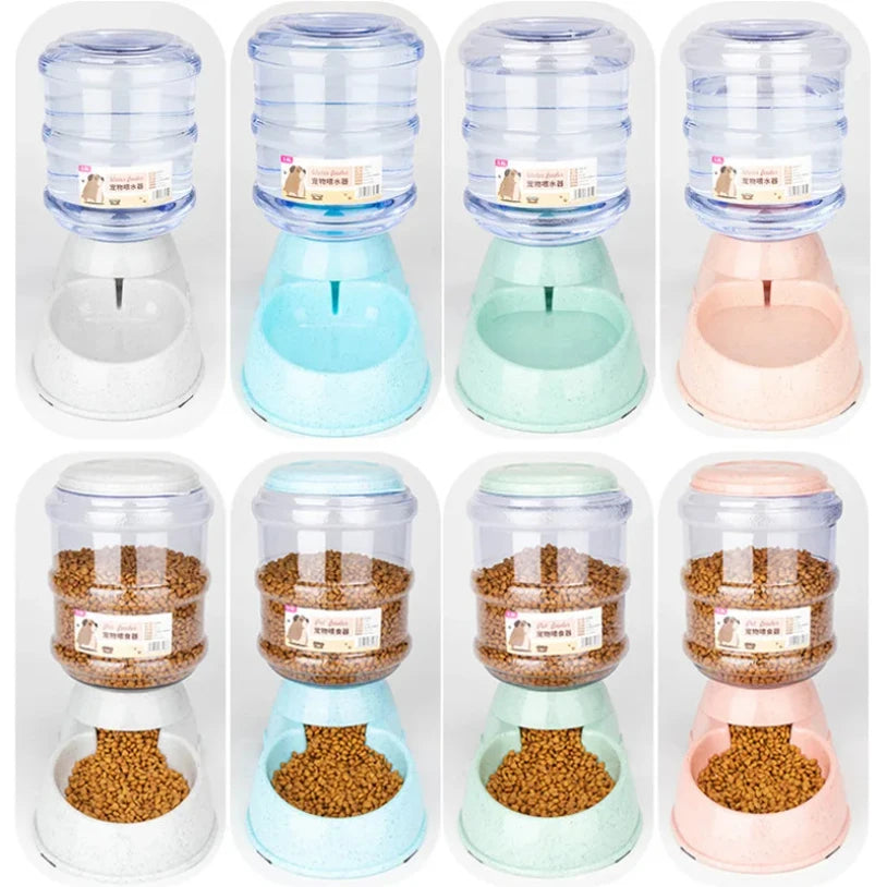 Large-Capacity Pet Feeder & Water Dispenser