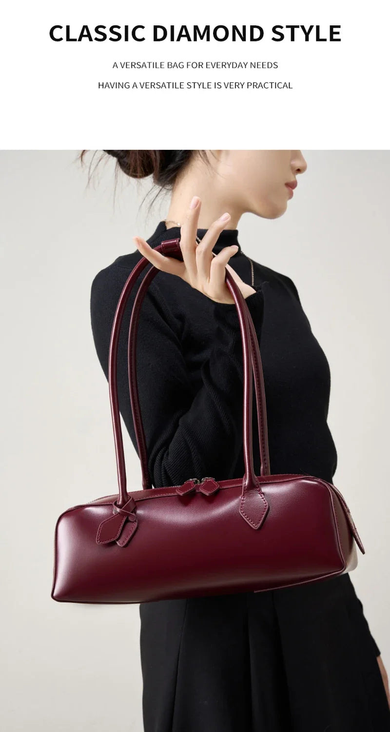 2025 New Genuine Leather Women’s Shoulder Bag