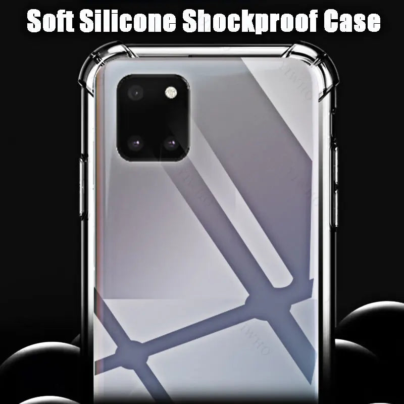 Clear Soft Phone Case for Samsung Galaxy Note10 Lite