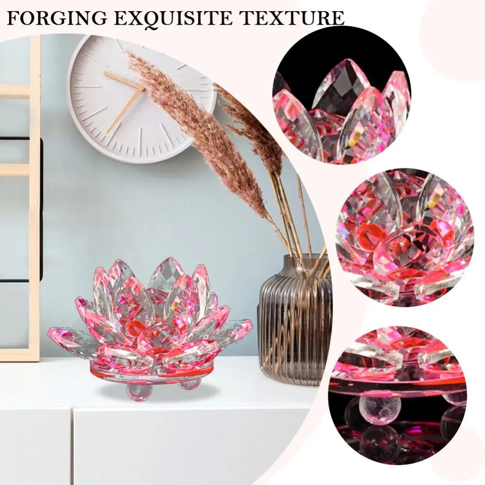 Crystal Lotus Flower Figurine