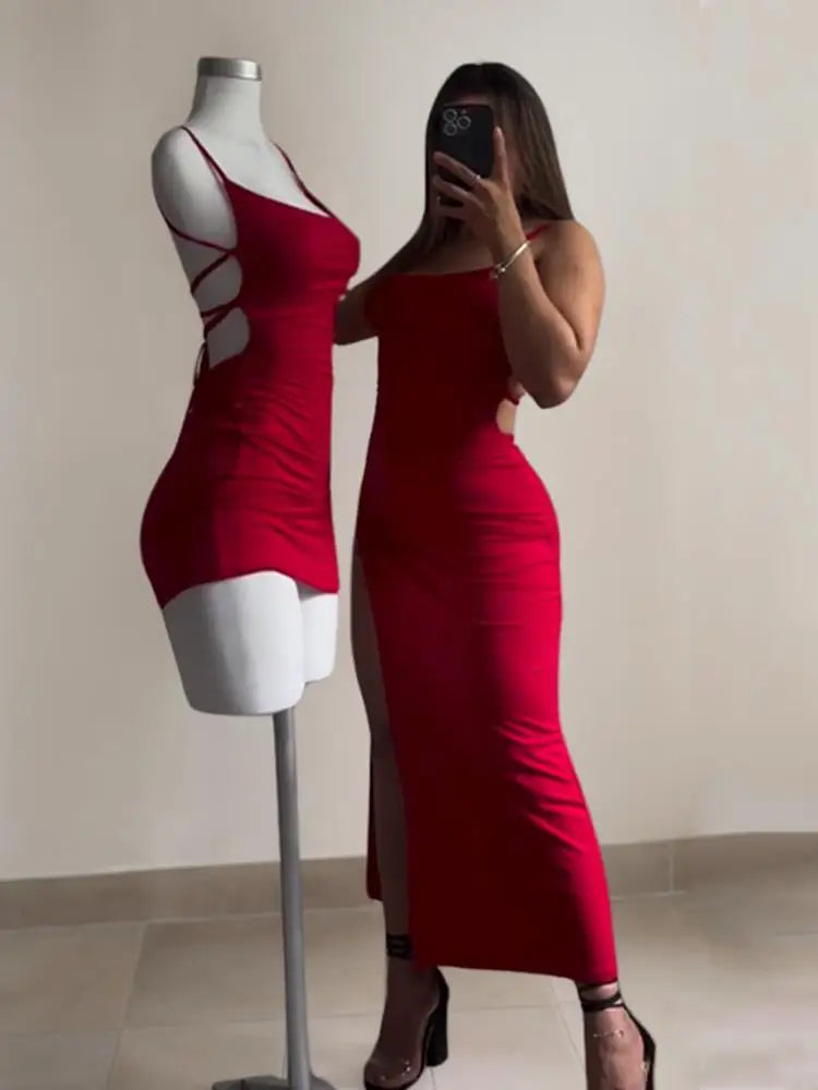 2025 Hot Summer Halter Dress – Spice Girl Style with a Bold Edge