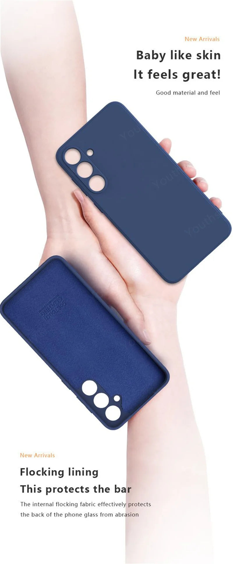 Liquid Silicone Soft Case for Samsung Galaxy A16 / A15 / A36 / A56 / A55