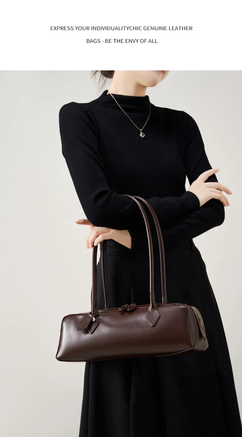 2025 New Genuine Leather Women’s Shoulder Bag