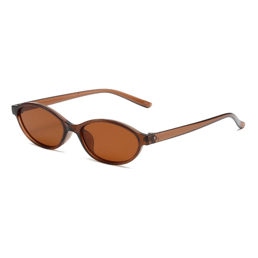 Retro Oval Frame Sunglasses