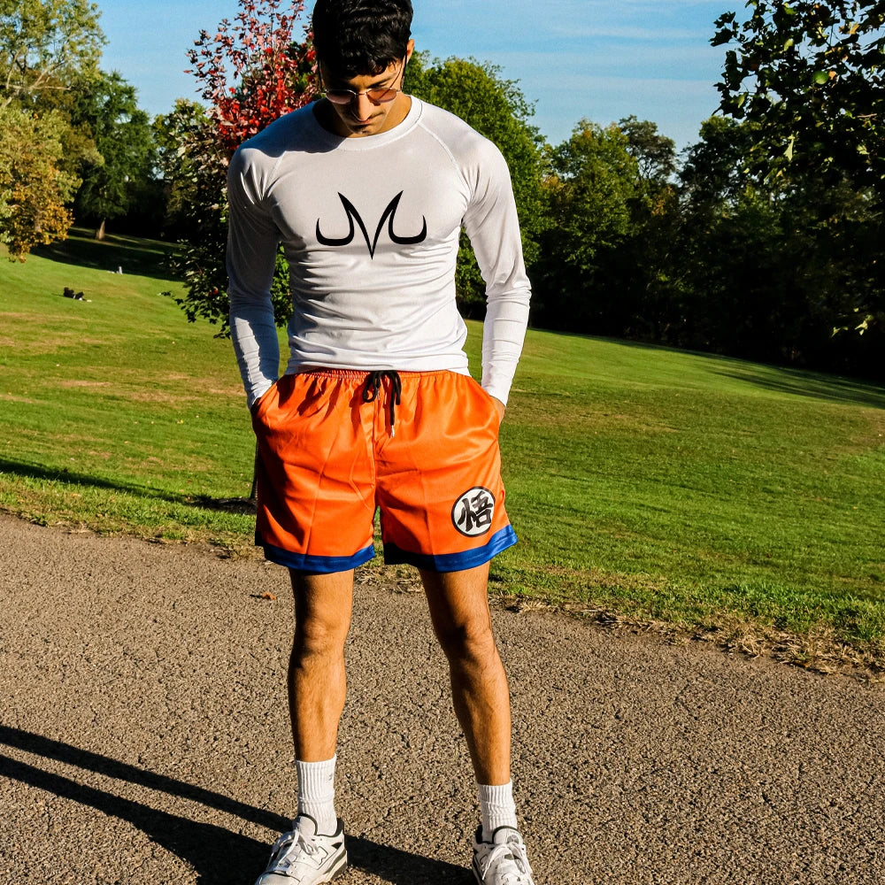 Anime 3D Print Mesh Shorts