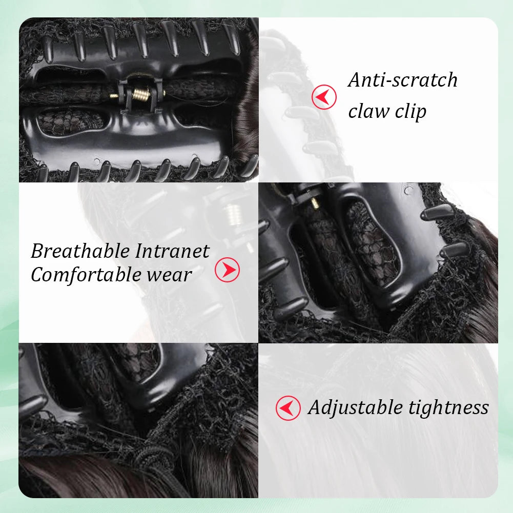 Ponytail Extension Synthetic Claw Clip-In Hairpiece