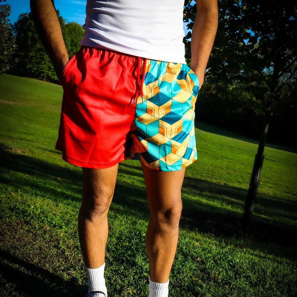 Anime 3D Print Mesh Shorts
