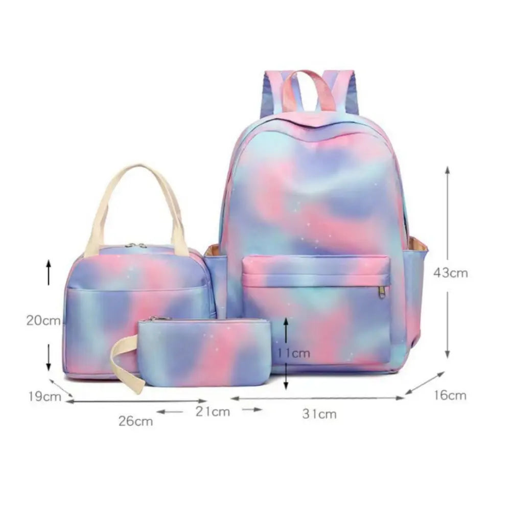3Pcs/Set Disney Lilo & Stitch Backpack Set