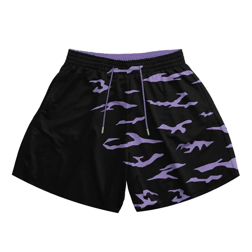 Anime 3D Print Mesh Shorts