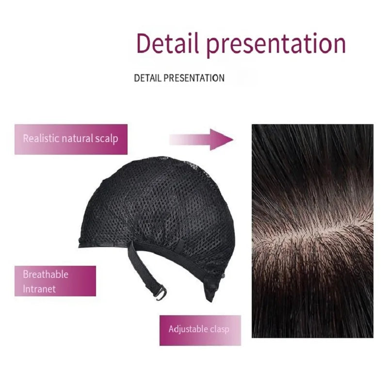 Fashion Black Synthetic Wig for Women