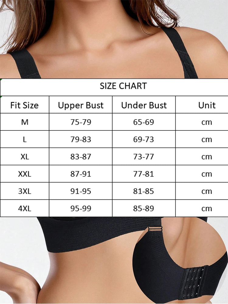 M–4XL Seamless Push-Up Bra