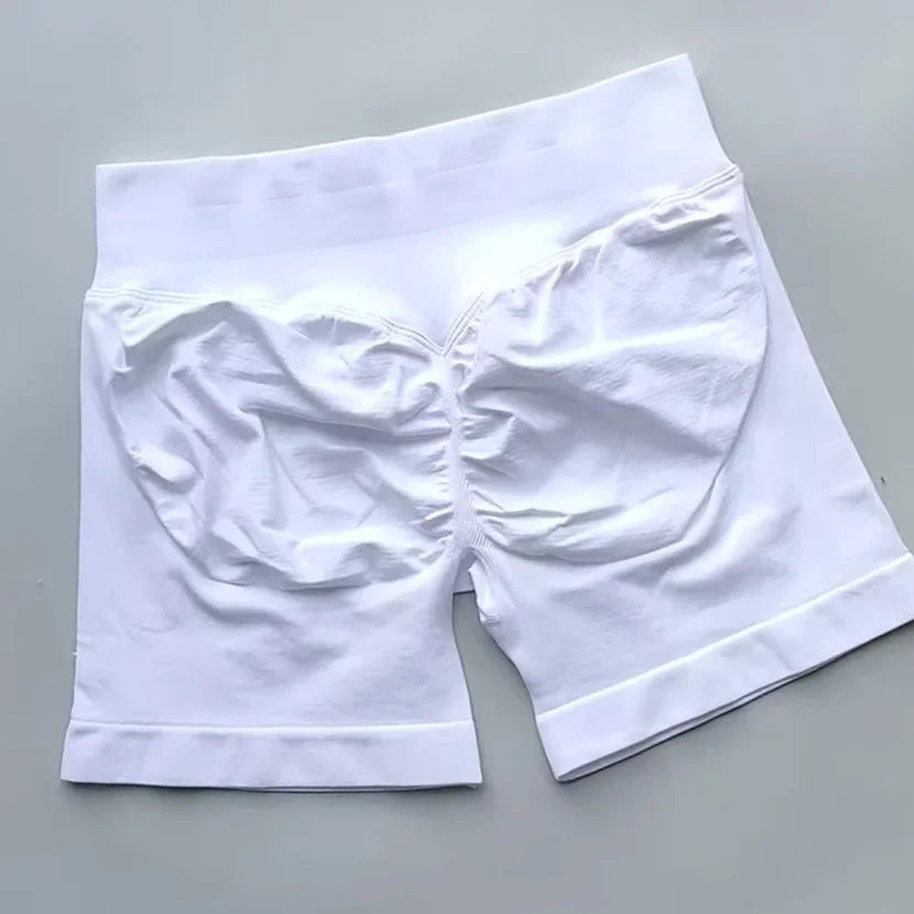 Women’s Impact Seamless Scrunch Bum Shorts – Low Ribbed Waist Gym Essential