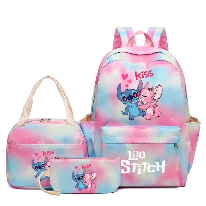 3Pcs/Set Disney Lilo & Stitch Backpack Set