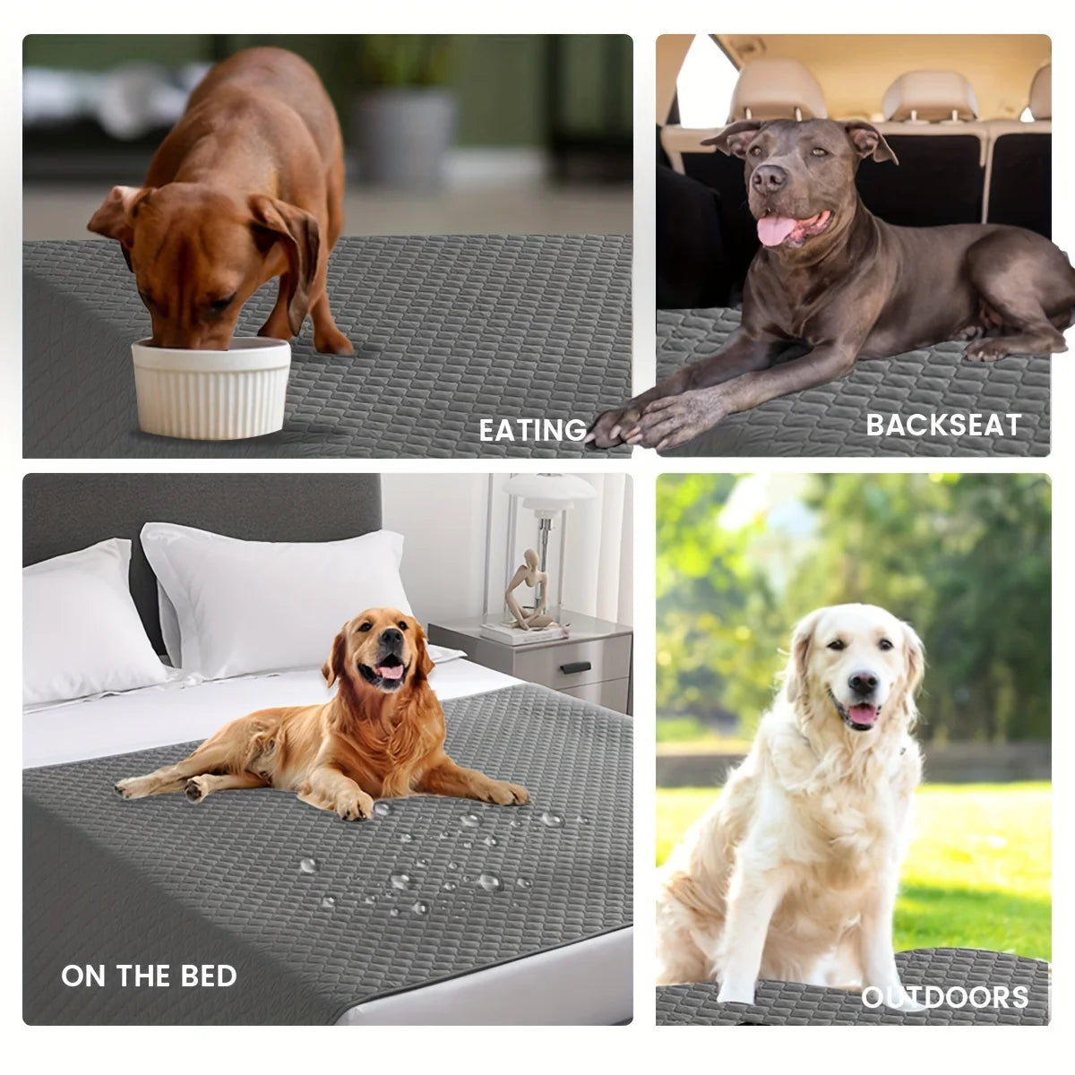 Double-Sided Waterproof Dog Bed Cover