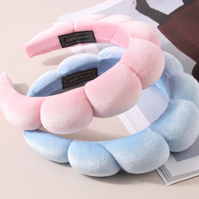 2025 Fashion Puffy Sponge Headband for Women & Girls