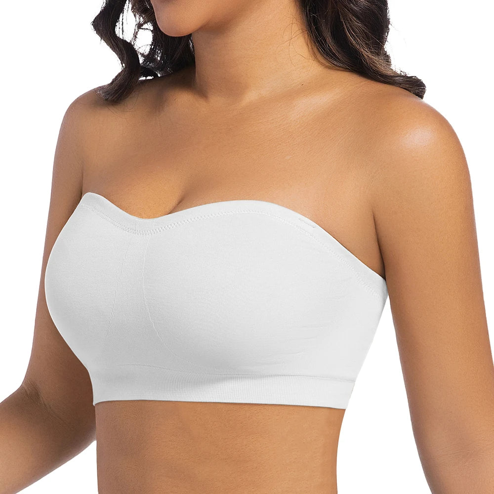 Strapless Invisible M-Shaped Push-Up Bra