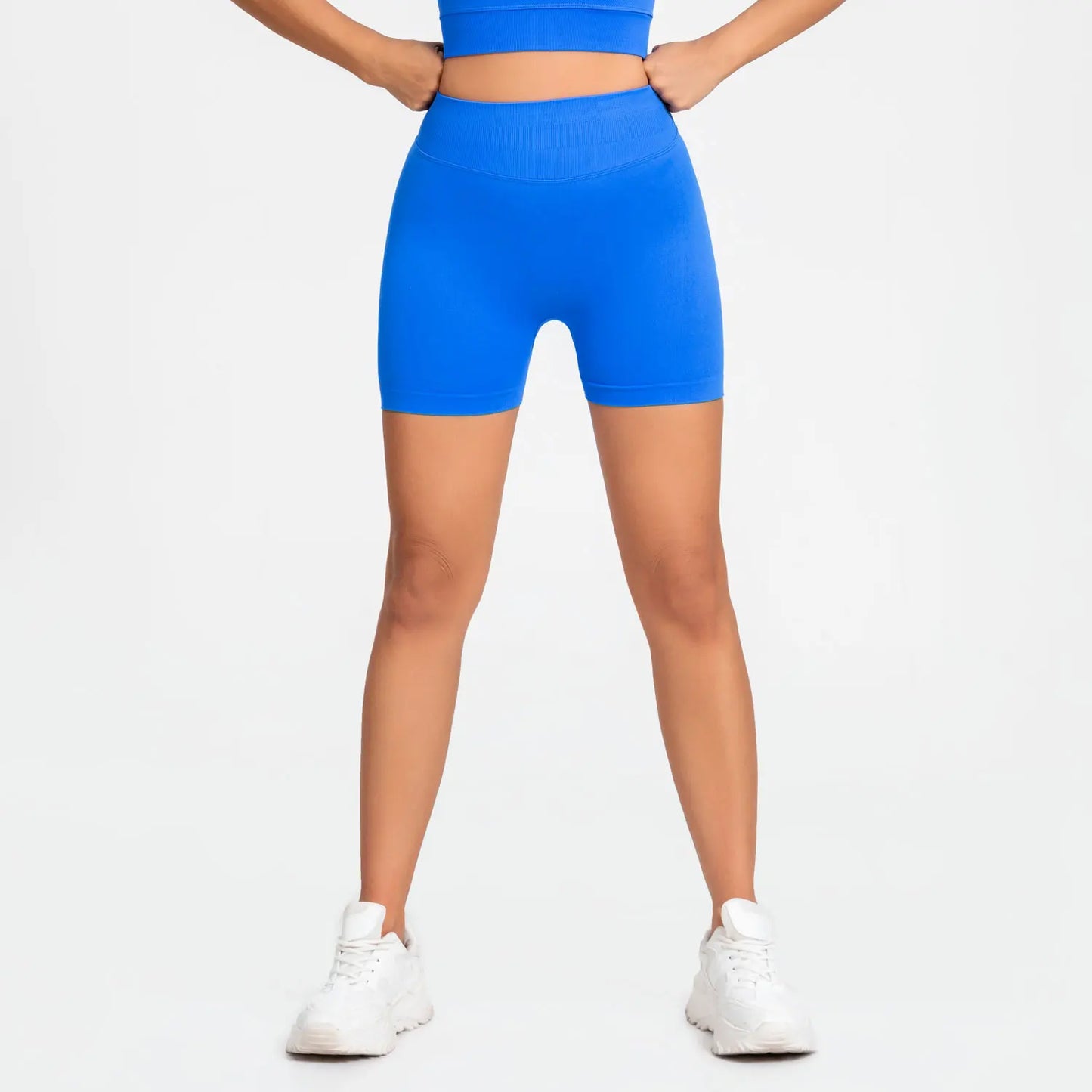 Impact Shorts 4.5" – Women’s Seamless Fitness Biker Shorts