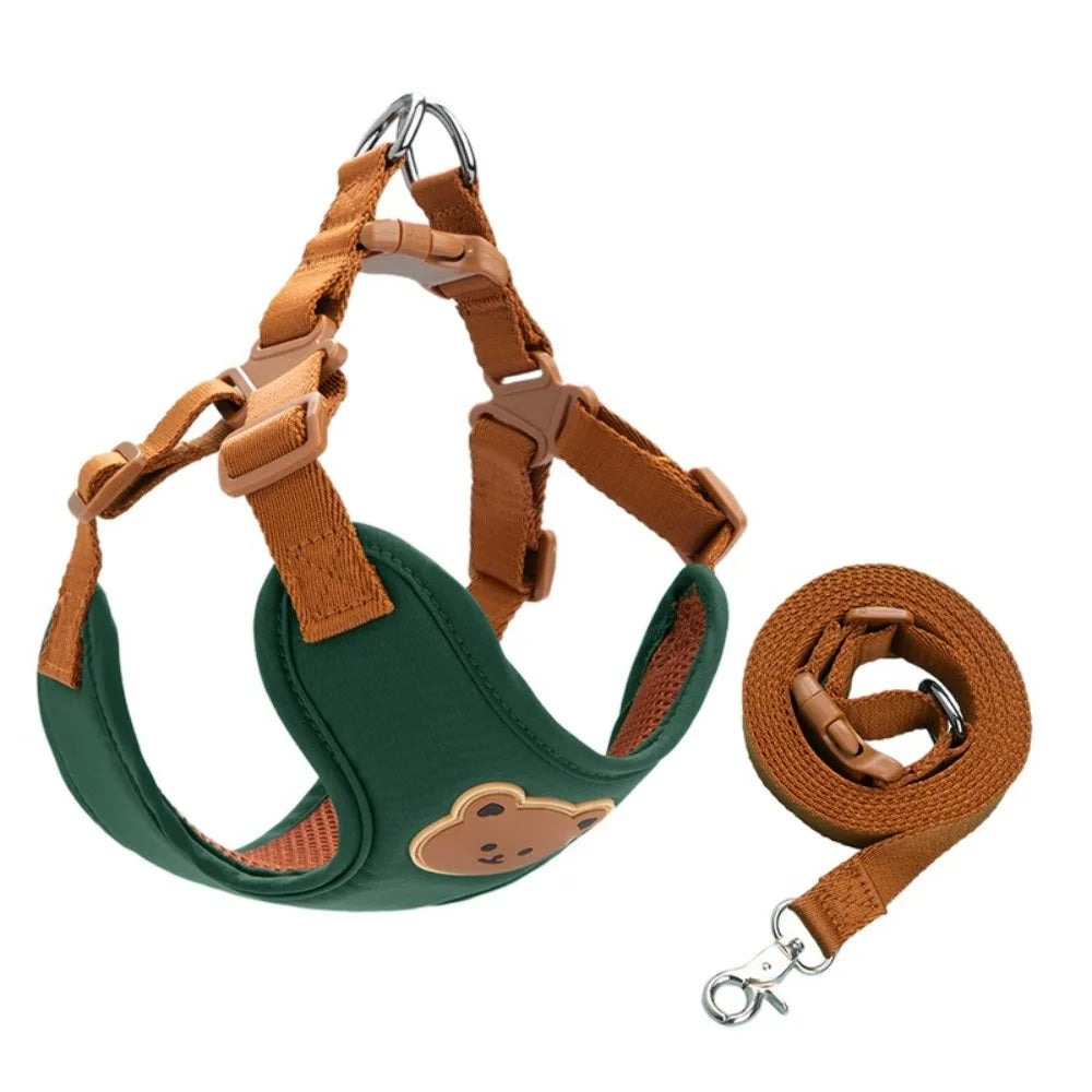 Cartoon Cute Pet Harness & Leash Set