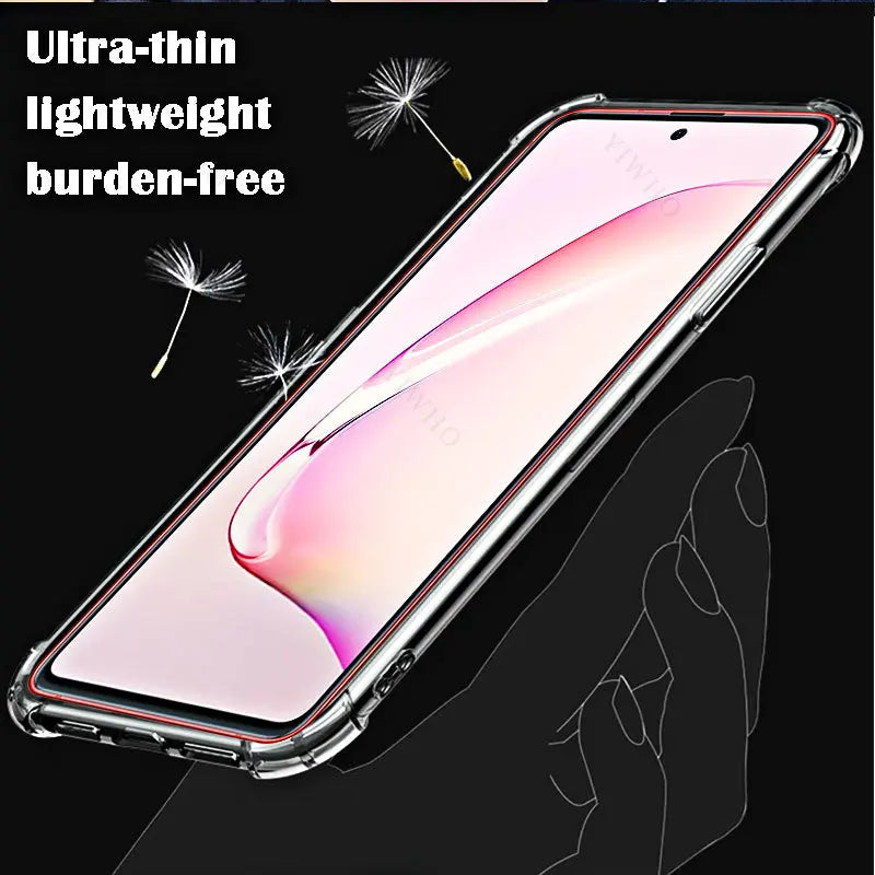 Clear Soft Phone Case for Samsung Galaxy Note10 Lite