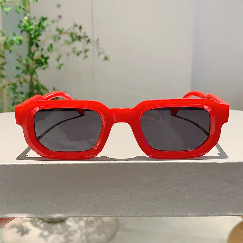 New Vintage Rectangle Frame Sunglasses