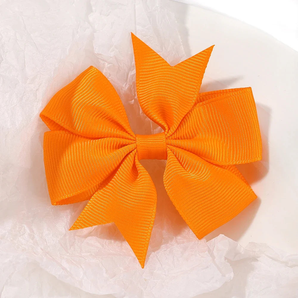 20/40PCS Candy Color Bow Hair Clip Set