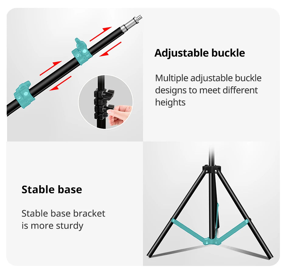 Adjustable Tripod Floor Tablet Stand