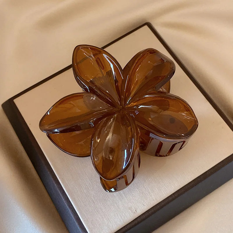 Large Flower Claw Clips