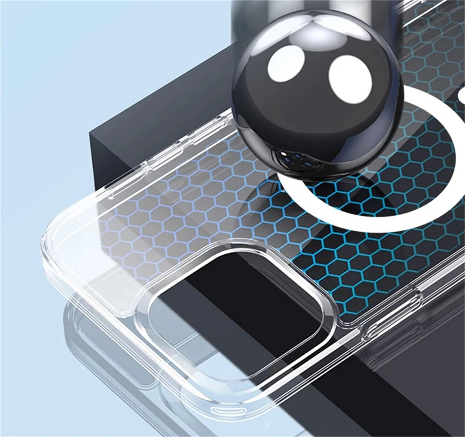 Luxury Magnetic Wireless Charging Case for iPhone