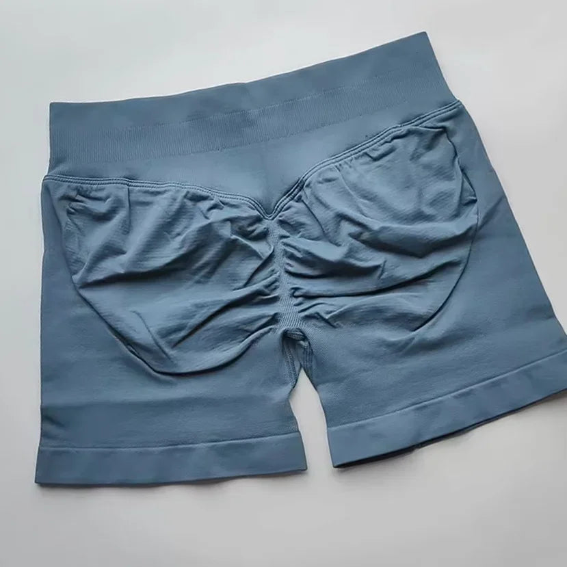 Women’s Impact Seamless Scrunch Bum Shorts – Low Ribbed Waist Gym Essential