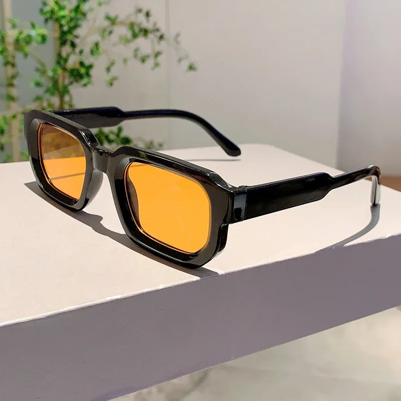 New Vintage Rectangle Frame Sunglasses