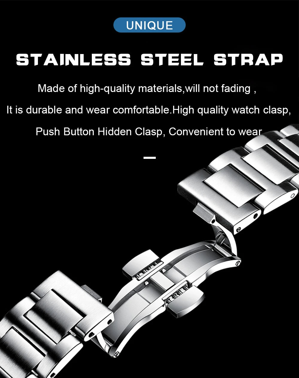Square Luxury Men’s Wristwatch