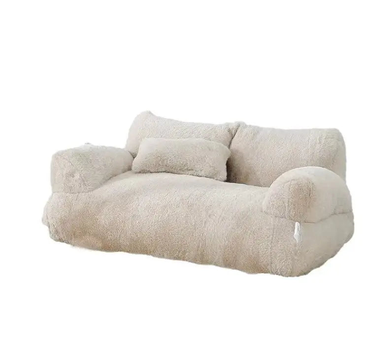 Plush Cat & Dog Bed