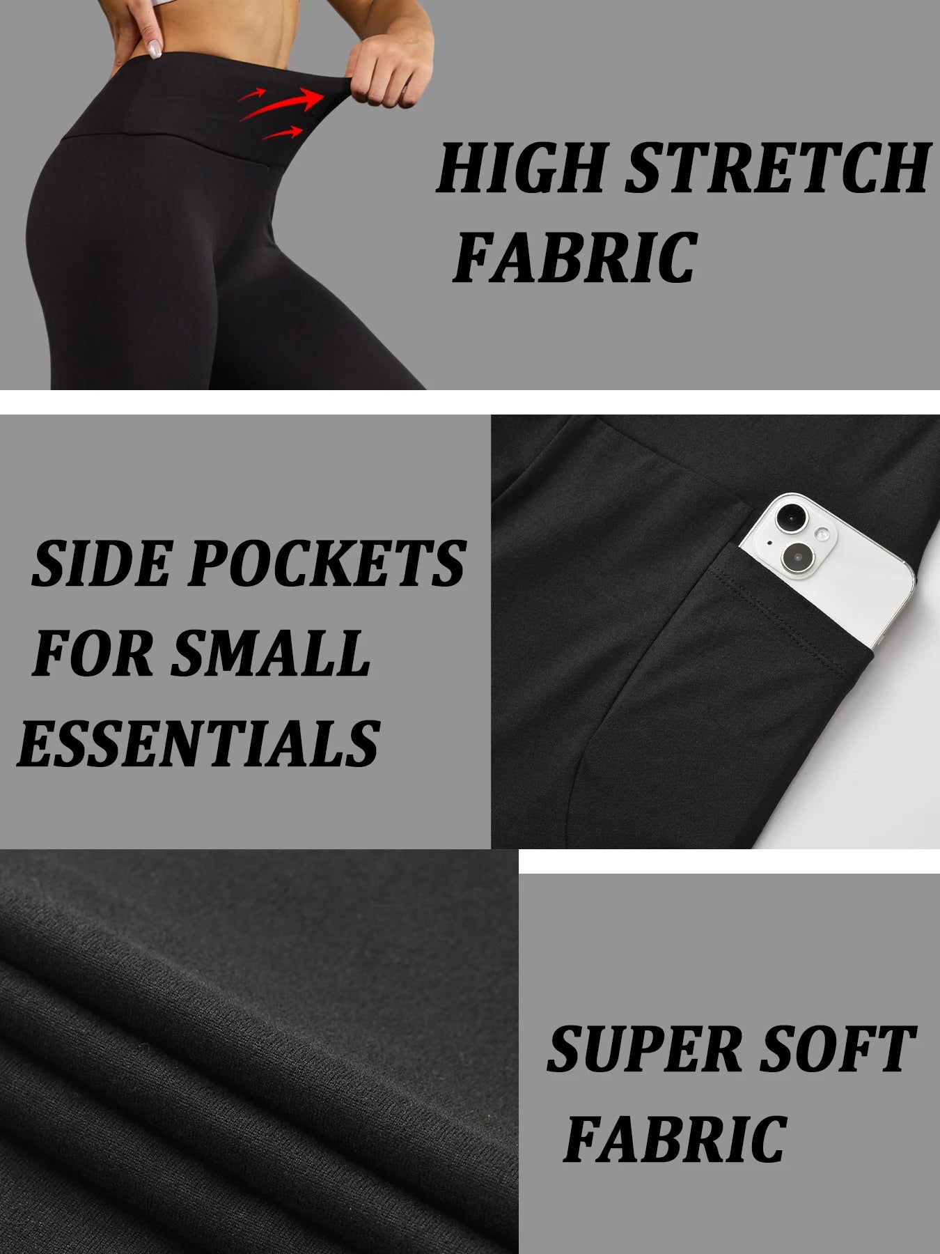 High-Waisted Biker Shorts with Pockets – Supportive, No See-Through Fit