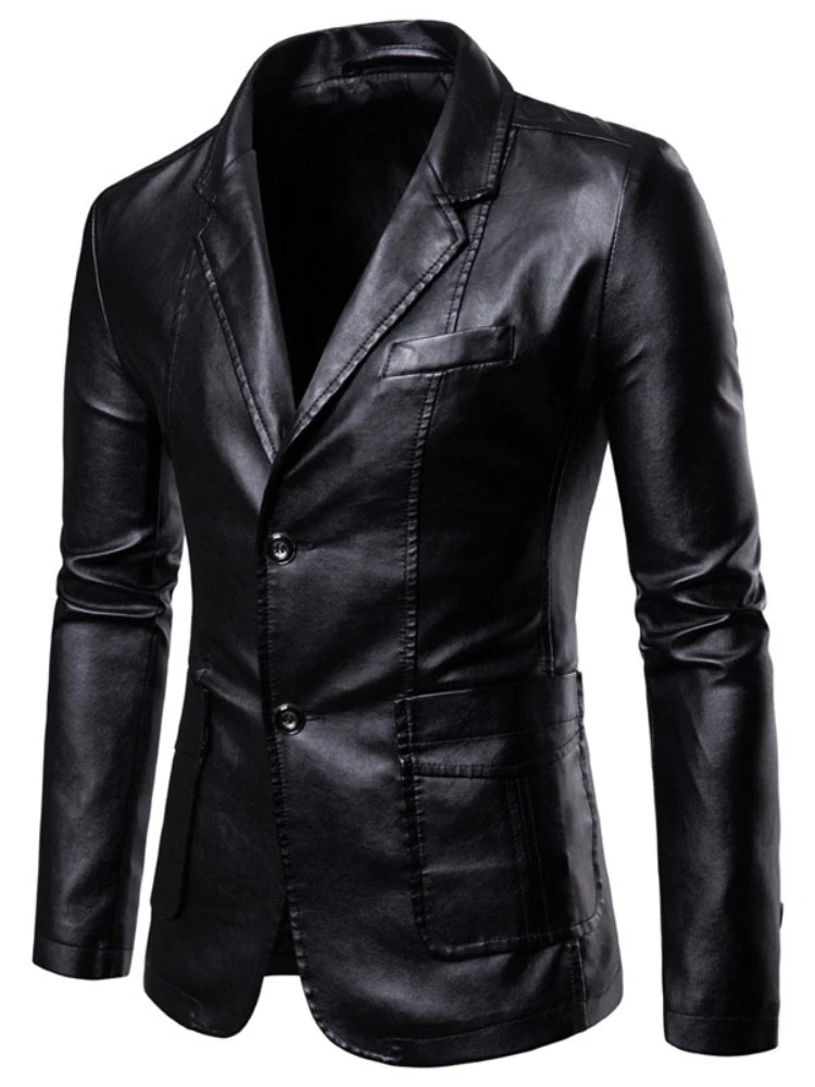 2025 Men’s Slim Fit Vintage Leather Jacket