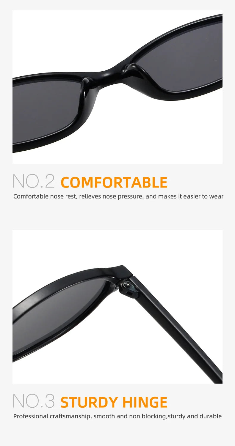 Retro Oval Frame Sunglasses