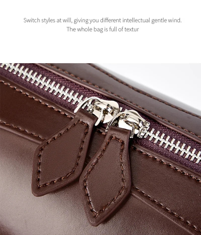 2025 New Genuine Leather Women’s Shoulder Bag