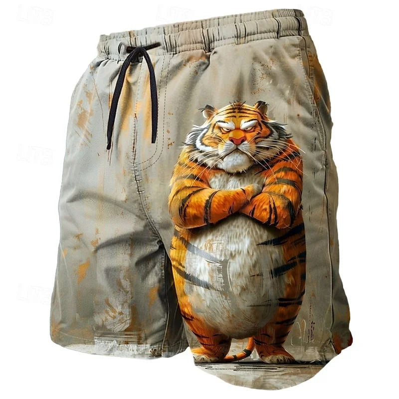 3D Animal Print Shorts