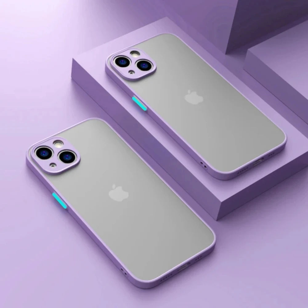 Shockproof Armor Matte Case for iPhone 16 / 15 / 14 Plus / 13 / 12 / 11 Pro Max