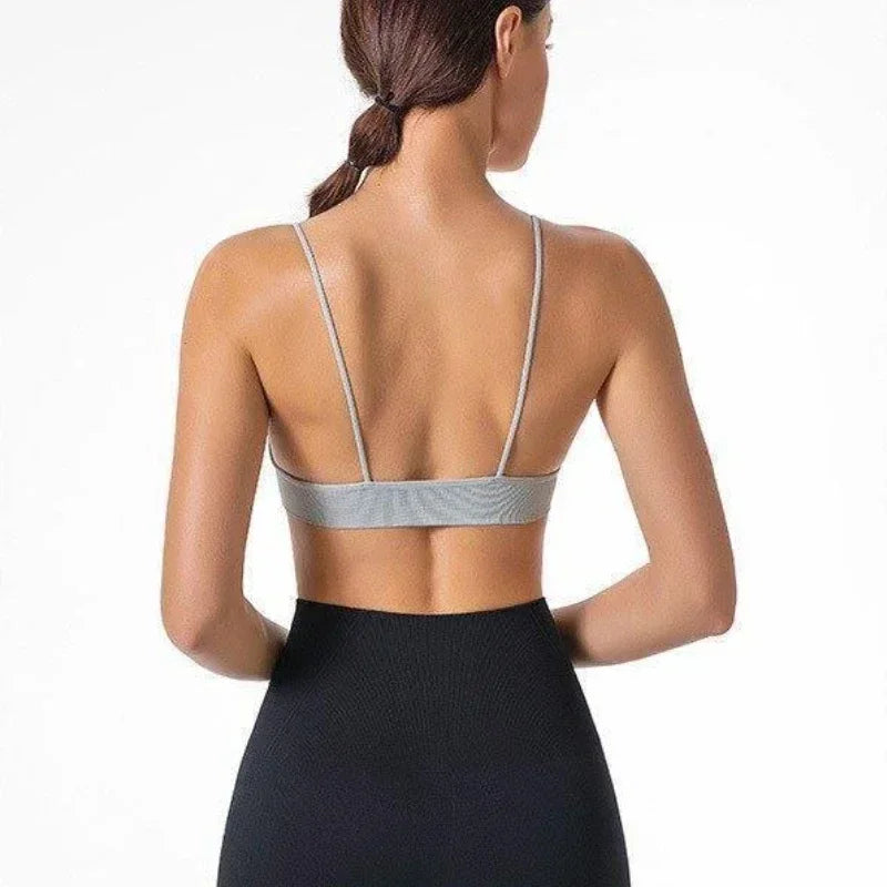 V-Neck Seamless Triangle Cup Bra Camisole