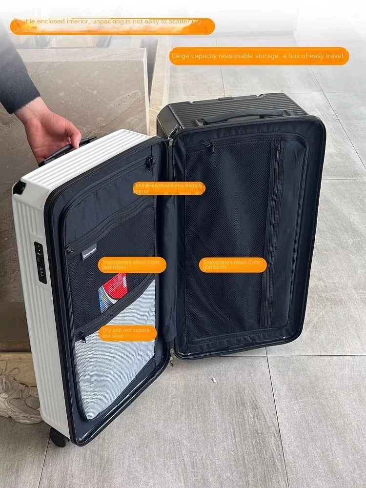 Large Size Suitcase with Five Wheels & Brake