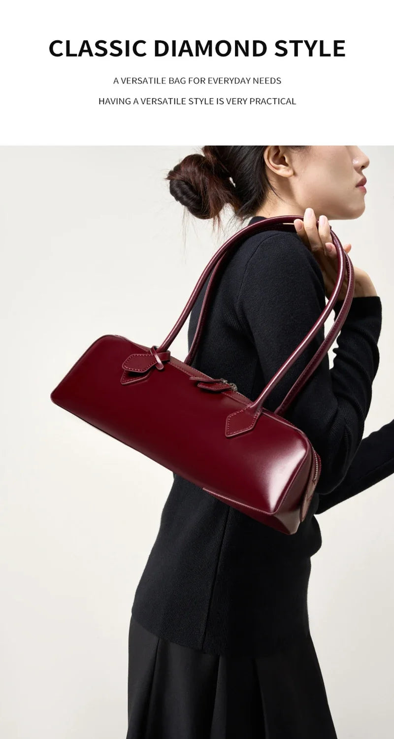 2025 New Genuine Leather Women’s Shoulder Bag