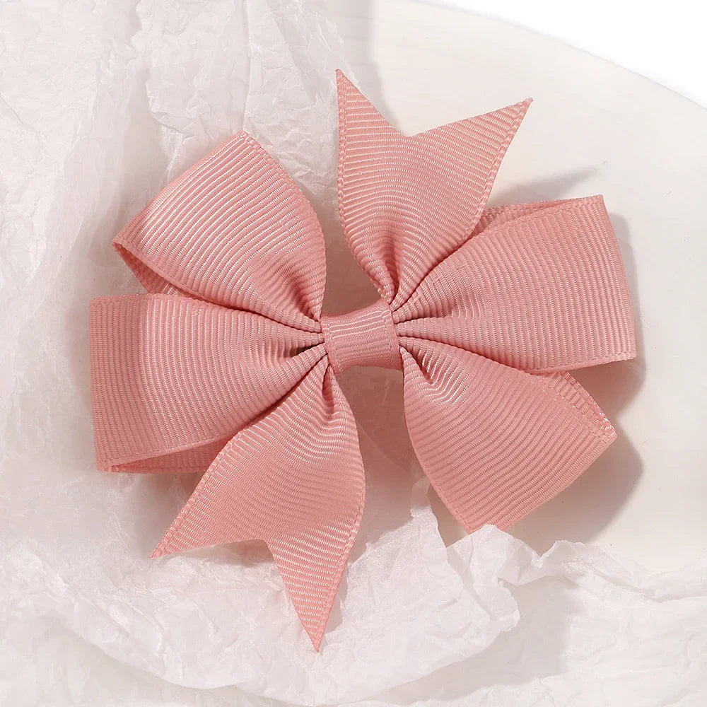 20/40PCS Candy Color Bow Hair Clip Set