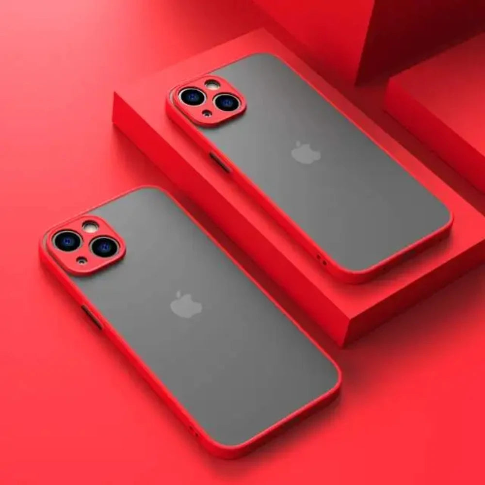 Shockproof Armor Matte Case for iPhone 16 / 15 / 14 Plus / 13 / 12 / 11 Pro Max