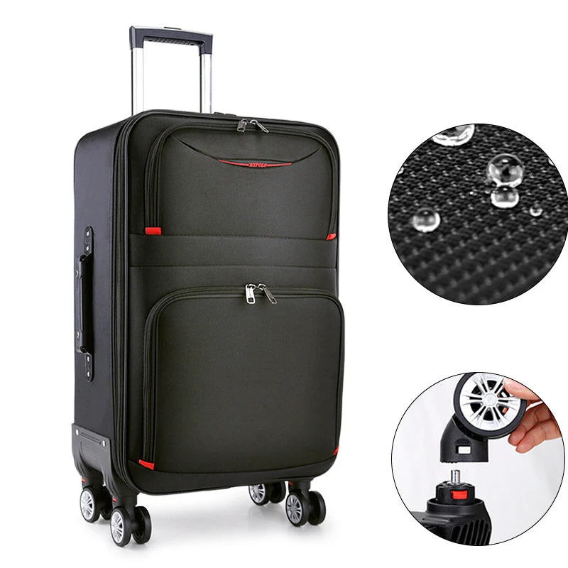 Large Capacity Travel Suitcase Trolley Bag