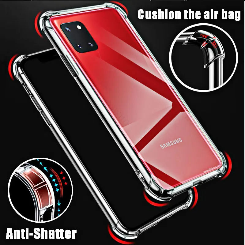 Clear Soft Phone Case for Samsung Galaxy Note10 Lite