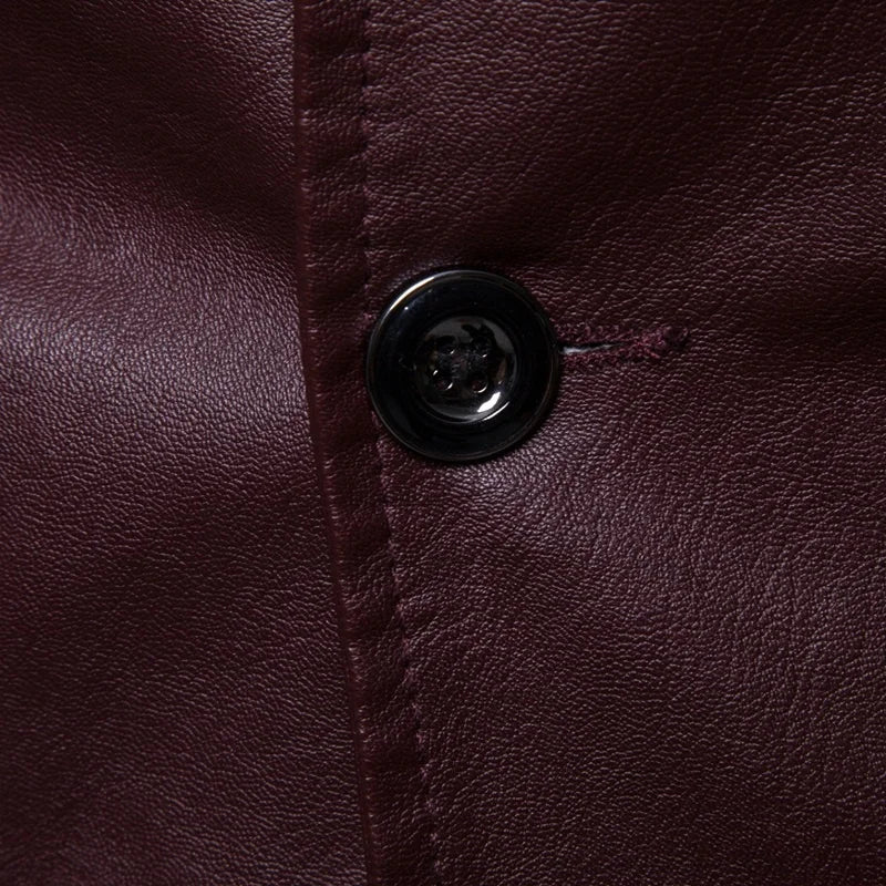 2025 Men’s Slim Fit Vintage Leather Jacket