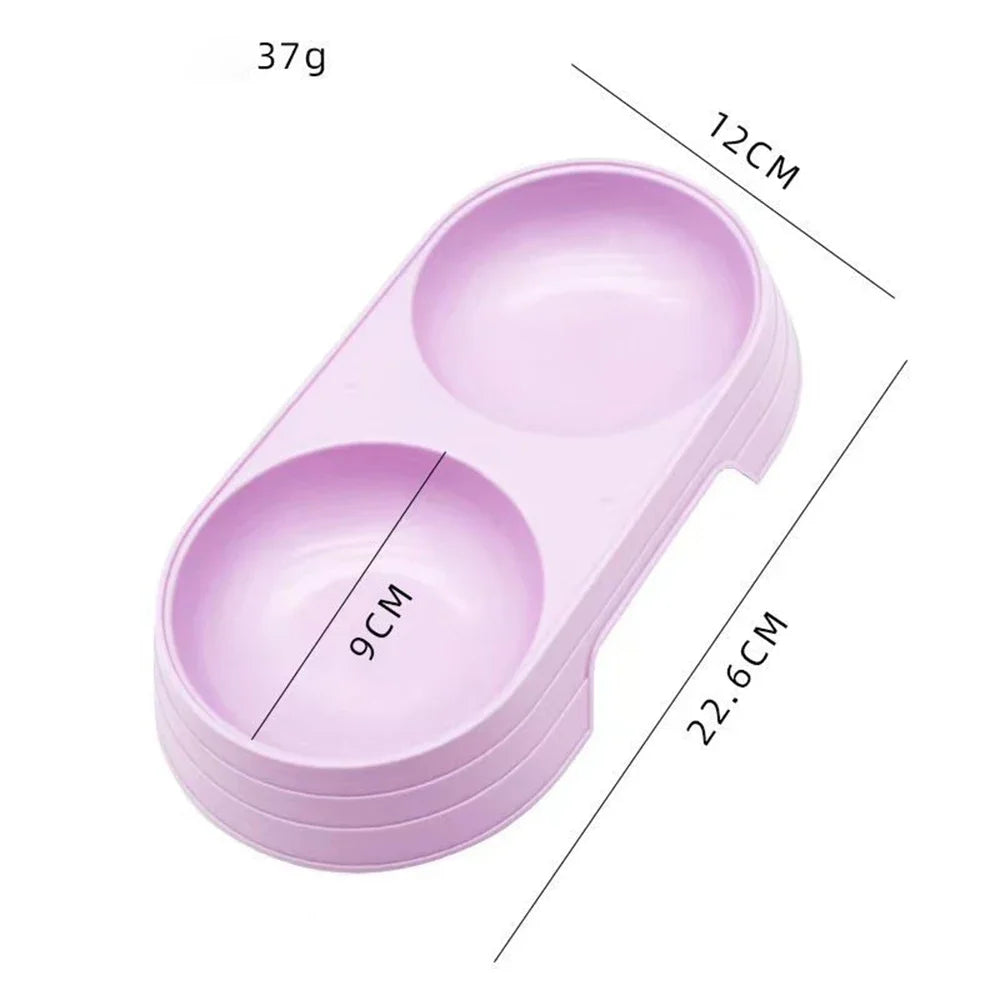 Pet Double Bowl Feeder
